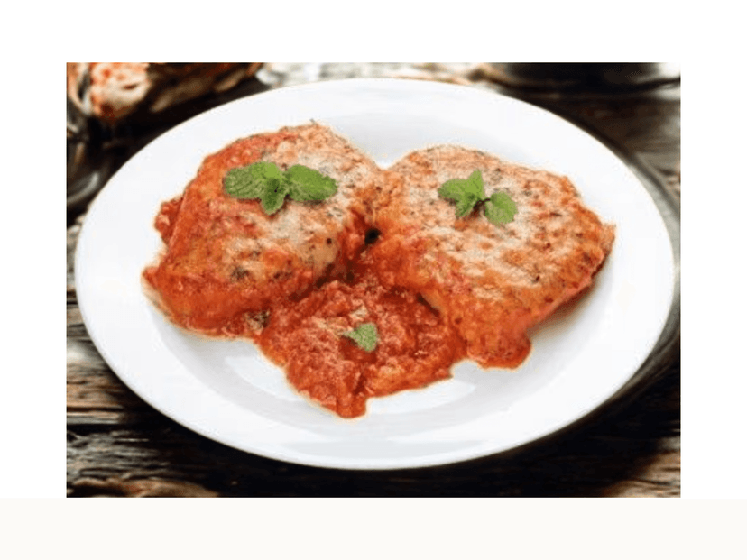 Chicken Parmigiana & Salad Entree