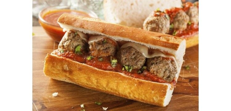 1/2 Meatball Parm Sub w/ Fries